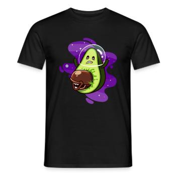 ALIEN AVOCADO Astronaut - Männer T-Shirt - Schwarz - Vorne - AI Model Male 178 light (178cm)