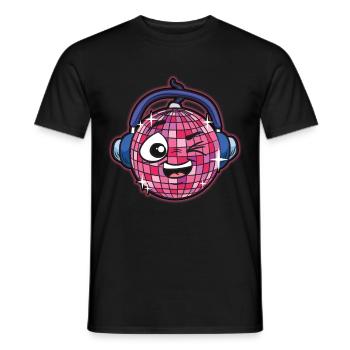 Discoball Lustige Discokugel Humor - Männer T-Shirt - Schwarz - Vorne - AI Model Male 178 light (178cm)