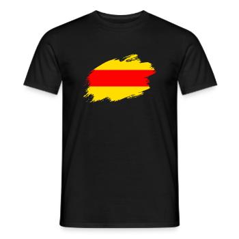 Baden badisch Fahne Flagge - Männer T-Shirt - Schwarz - Vorne - AI Model Male 178 light (178cm)