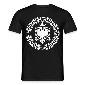 Albanischer Doppeladler für Patriot National von - Männer T-Shirt - Schwarz - Vorne - AI Model Male 178 light (178cm)