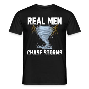 Storm chasers - Men's T-Shirt - black - Front - AI Model Male 178 light (178cm)