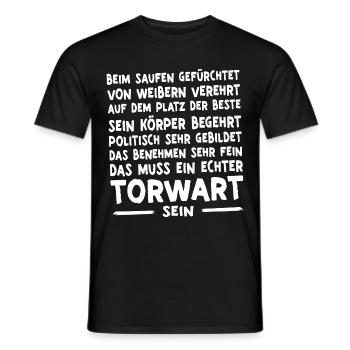 Fußballspieler Geschenk Fußball Fan Fußballer - Männer T-Shirt - Schwarz - Vorne - AI Model Male 178 light (178cm)