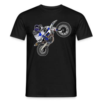 Motocross / Enduro / Freestyle mx / Dirtbike retro - Men's T-Shirt - black - Front - AI Model Male 178 light (178cm)