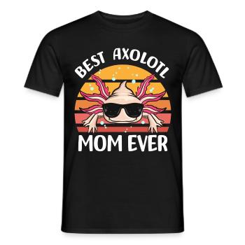Axolotl Animal de compagnie | Idée cadeau d’embardée de queue d’animaux - T-shirt homme - noir - Devant - AI Model Male 178 light (178cm)