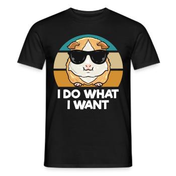 Meerschweinchen Liebhaber | Haustiere Geschenkidee - Männer T-Shirt - Schwarz - Vorne - AI Model Male 178 light (178cm)
