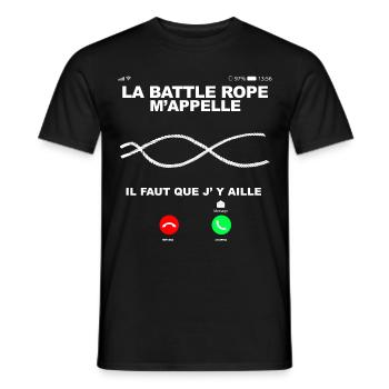 la corde M'Appelle Sport Entrainement - T-shirt homme - noir - Devant - AI Model Male 178 light (178cm)