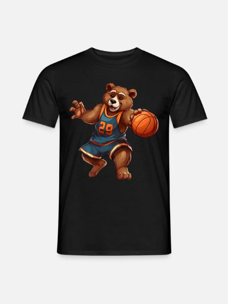 Basketball Bear - Men's T-Shirt - black