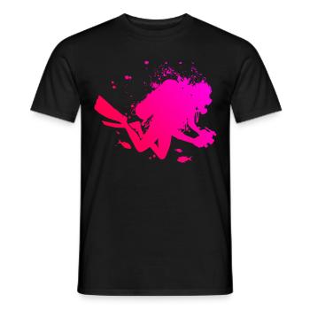 Immersioni subacquee subacquee subacquee signore - T-shirt uomo - nero - Fronte - AI Model Male 178 light (178cm)