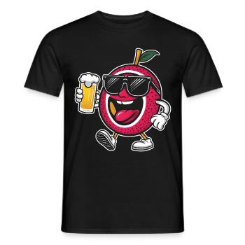 Passionsfrucht Bier - Männer T-Shirt - Schwarz - Vorne - AI Model Male 178 light (178cm)