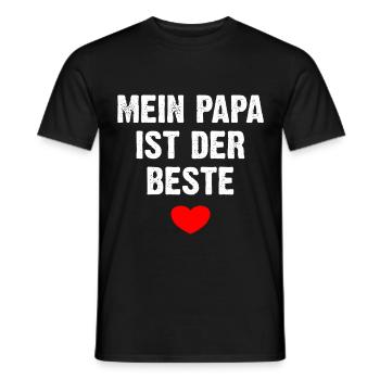 Mein Papa Ist Der Beste - Männer T-Shirt - Schwarz - Vorne - AI Model Male 178 light (178cm)