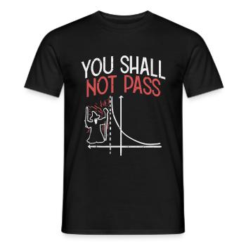 Math funny algebra function - Men's T-Shirt - black - Front - AI Model Male 178 light (178cm)