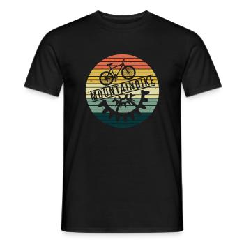 Mountainbike Fahrrad Sport Berge Rad Geschenk - Männer T-Shirt - Schwarz - Vorne - AI Model Male 178 light (178cm)