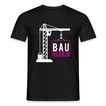 Client house family construction site client gift - Men's T-Shirt - black - Front - AI Model Male 178 light (178cm)