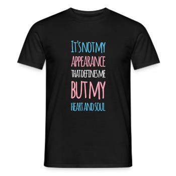 Transgenre Transmann Trnas Cadeau TransSexuel - T-shirt homme - noir - Devant - AI Model Male 178 light (178cm)