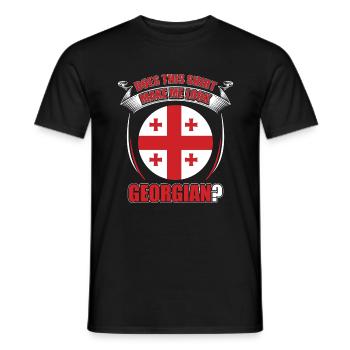 Georgia - Men's T-Shirt - black - Front - AI Model Male 178 light (178cm)