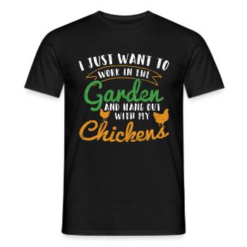 Gartenarbeit - Männer T-Shirt - Schwarz - Vorne - AI Model Male 178 light (178cm)