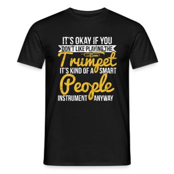 Trumpet - Men's T-Shirt - black - Front - AI Model Male 178 light (178cm)