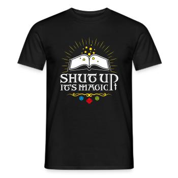Shut up It's magic ! - T-shirt homme - noir - Devant - AI Model Male 178 light (178cm)