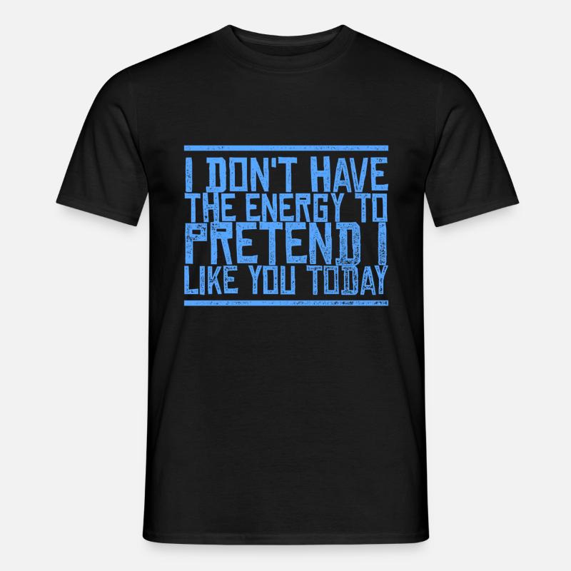 Sarkastischer Kommentar - Männer T-Shirt - Schwarz