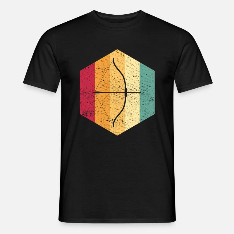 BOGENSCHIESSEN - Männer T-Shirt - Schwarz
