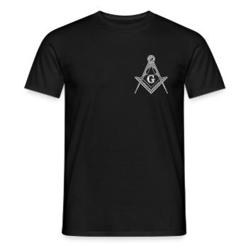 Freimauraer Maurer Illuminati Alles sehendes Auge - Männer T-Shirt - Schwarz - Vorne - AI Model Male 178 light (178cm)