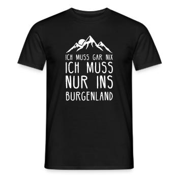 Burgenland Österreich Millstätter See Geschenk - Männer T-Shirt - Schwarz - Vorne - AI Model Male 178 light (178cm)