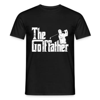 T-shirt drôle de jeu de golf du père de golf - T-shirt homme - noir - Devant - AI Model Male 178 light (178cm)