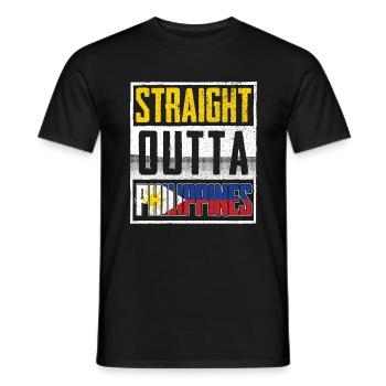 Philippines - Men's T-Shirt - black - Front - AI Model Male 178 light (178cm)