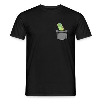 Sperlingspapagei Hausvogel Haustier Vogel Halter - Männer T-Shirt - Schwarz - Vorne - AI Model Male 178 light (178cm)