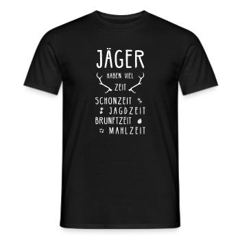 Jäger Geburtstag Jagd Jägerin Drückjagd Jagdschein - Männer T-Shirt - Schwarz - Vorne - AI Model Male 178 light (178cm)