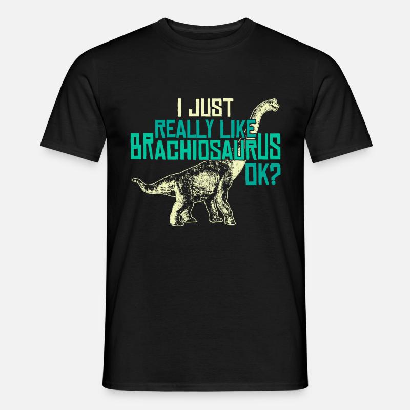 Ich Mag Einfach Dinosaurier - Männer T-Shirt - Schwarz