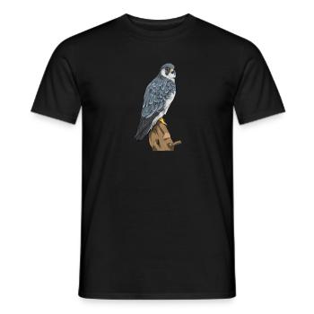 Peregrine Falcon I Bird of Prey Falcon Pickling Motif for - Men's T-Shirt - black - Front - AI Model Male 178 light (178cm)