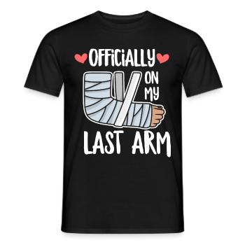 Le sort de la fracture du bras pour quelqu’un avec une cassée - T-shirt homme - noir - Devant - AI Model Male 178 light (178cm)