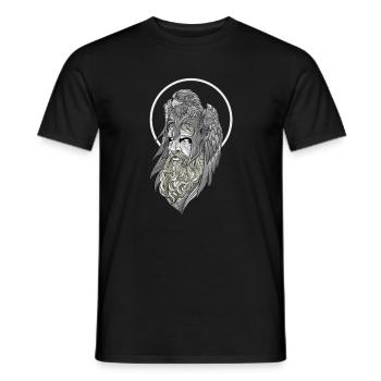 Hades Cerberus Hölle Mythologie Gott Todes Tod - Männer T-Shirt - Schwarz - Vorne - AI Model Male 178 light (178cm)