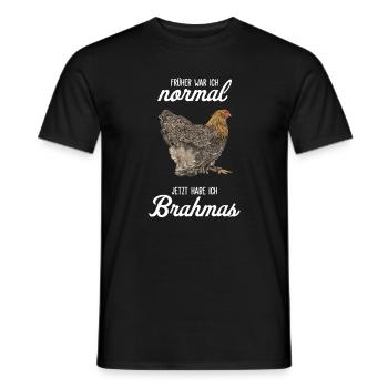 Brahma Poulet I Poule Oeuf Coq Motif pour les éleveurs de poulet - T-shirt homme - noir - Devant - AI Model Male 178 light (178cm)