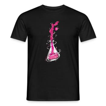 Chemistry I test tube laboratory microscope for - Men's T-Shirt - black - Front - AI Model Male 178 light (178cm)