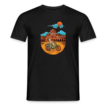 Vietnam I Saigon Scooter Pho Bo Motif de voyage pour - T-shirt homme - noir - Devant - AI Model Male 178 light (178cm)