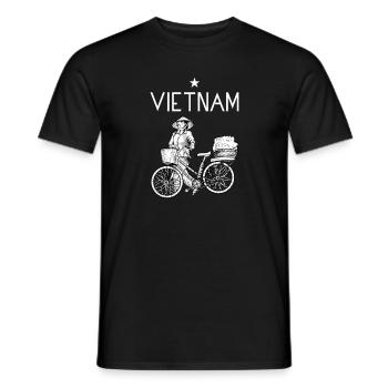 Vietnam I Hanoi Scooter Pho Bo Motif de voyage pour - T-shirt homme - noir - Devant - AI Model Male 178 light (178cm)