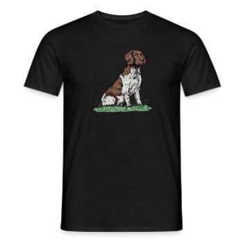 Großer Münsterländer I Vorstehund Jagdhund Motiv - T-shirt homme - noir - Devant - AI Model Male 178 light (178cm)