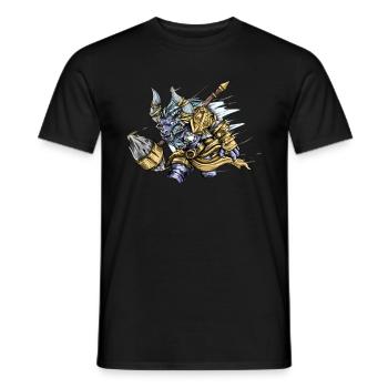 Minotaurus I Fabelwesen altes Griechenland Motiv - Männer T-Shirt - Schwarz - Vorne - AI Model Male 178 light (178cm)