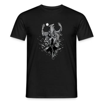 Druide I Kelten & Wikinger Norse Motiv für - Männer T-Shirt - Schwarz - Vorne - AI Model Male 178 light (178cm)