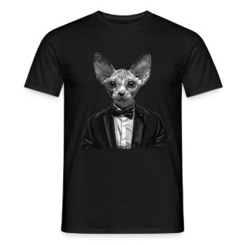 Chef Cat - T-shirt homme - noir - Devant - AI Model Male 178 light (178cm)