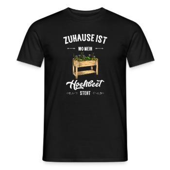 Hochbeet I Hobbygärtner Gärtner Selbstversorger - Männer T-Shirt - Schwarz - Vorne - AI Model Male 178 light (178cm)