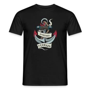 Insel Fehmarn I Sonneninsel Ostsee Ostholstein - Männer T-Shirt - Schwarz - Vorne - AI Model Male 178 light (178cm)