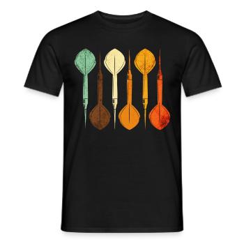 Joueur de fléchettes Darts Sport - T-shirt homme - noir - Devant - AI Model Male 178 light (178cm)