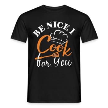 Chef Chef Chefs Kitchen Funny saying - Men's T-Shirt - black - Front - AI Model Male 178 light (178cm)