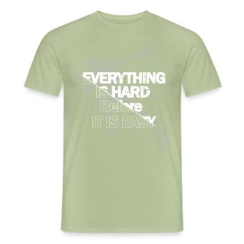 Runner - Männer T-Shirt - Sage - Vorne - AI Model Male 178 light (178cm)