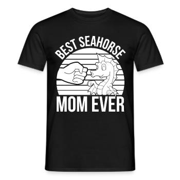 Seepferdchen | Meer Seepferd Tiere Fische Geschenk - Männer T-Shirt - Schwarz - Vorne - AI Model Male 178 light (178cm)