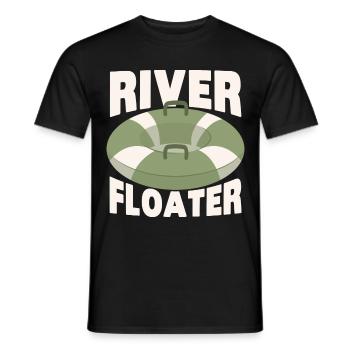 Rafting Wassersport - Männer T-Shirt - Schwarz - Vorne - AI Model Male 178 light (178cm)