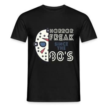 Monstre d’horreur depuis les années 80 Fan de films d’horreur vintage - T-shirt homme - noir - Devant - AI Model Male 178 light (178cm)